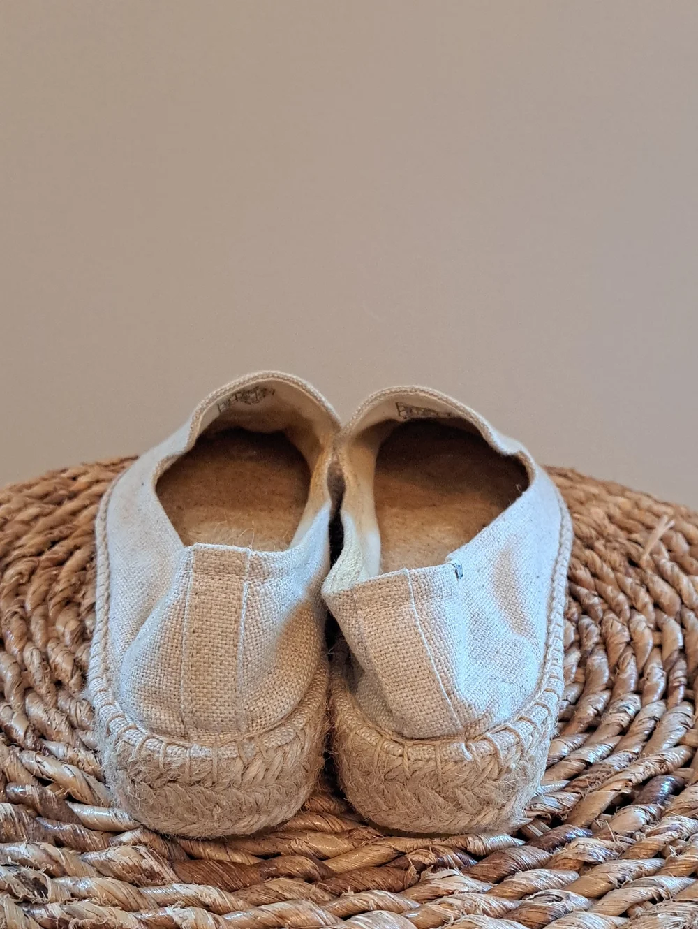 Soludos Womens The Spritz Embroidered Beige Canvas Espadrille Smoking Loafers 10